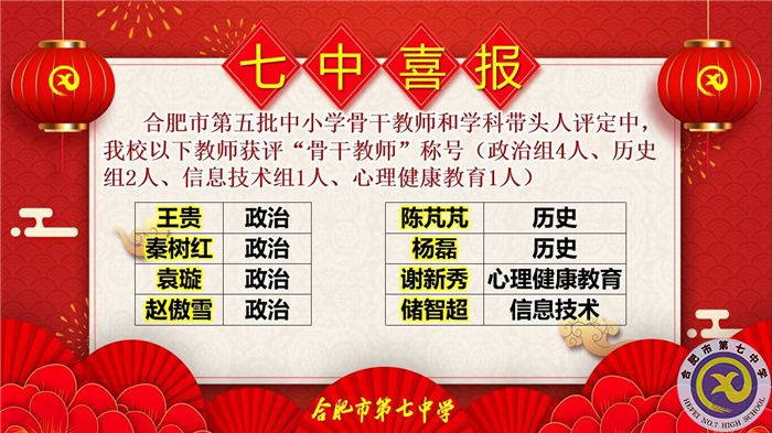 11位學(xué)科帶頭人，38位骨干教師，這次評選合肥七中再受矚目！(圖6)